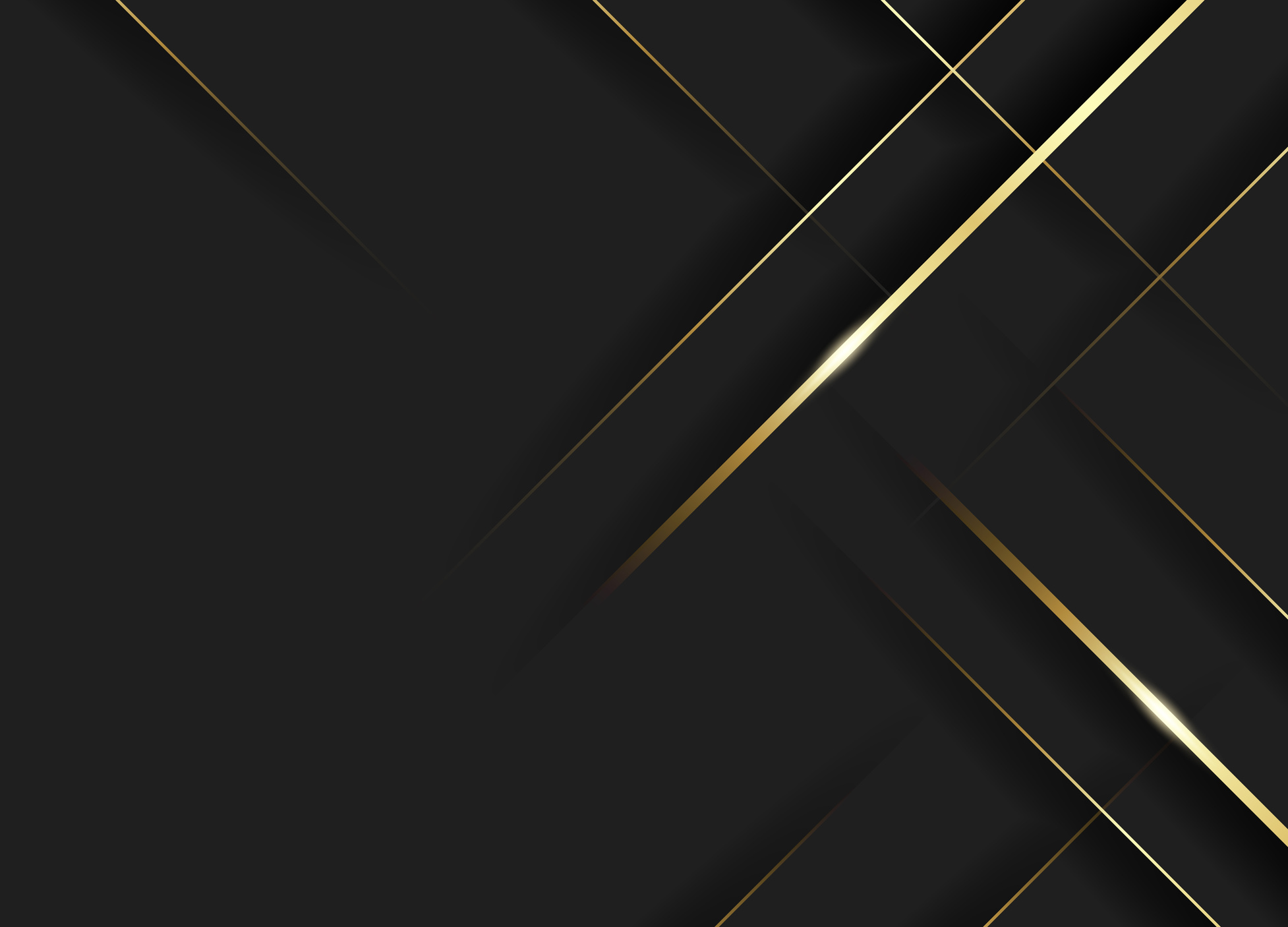 Abstract Gold Stripes on Black Background